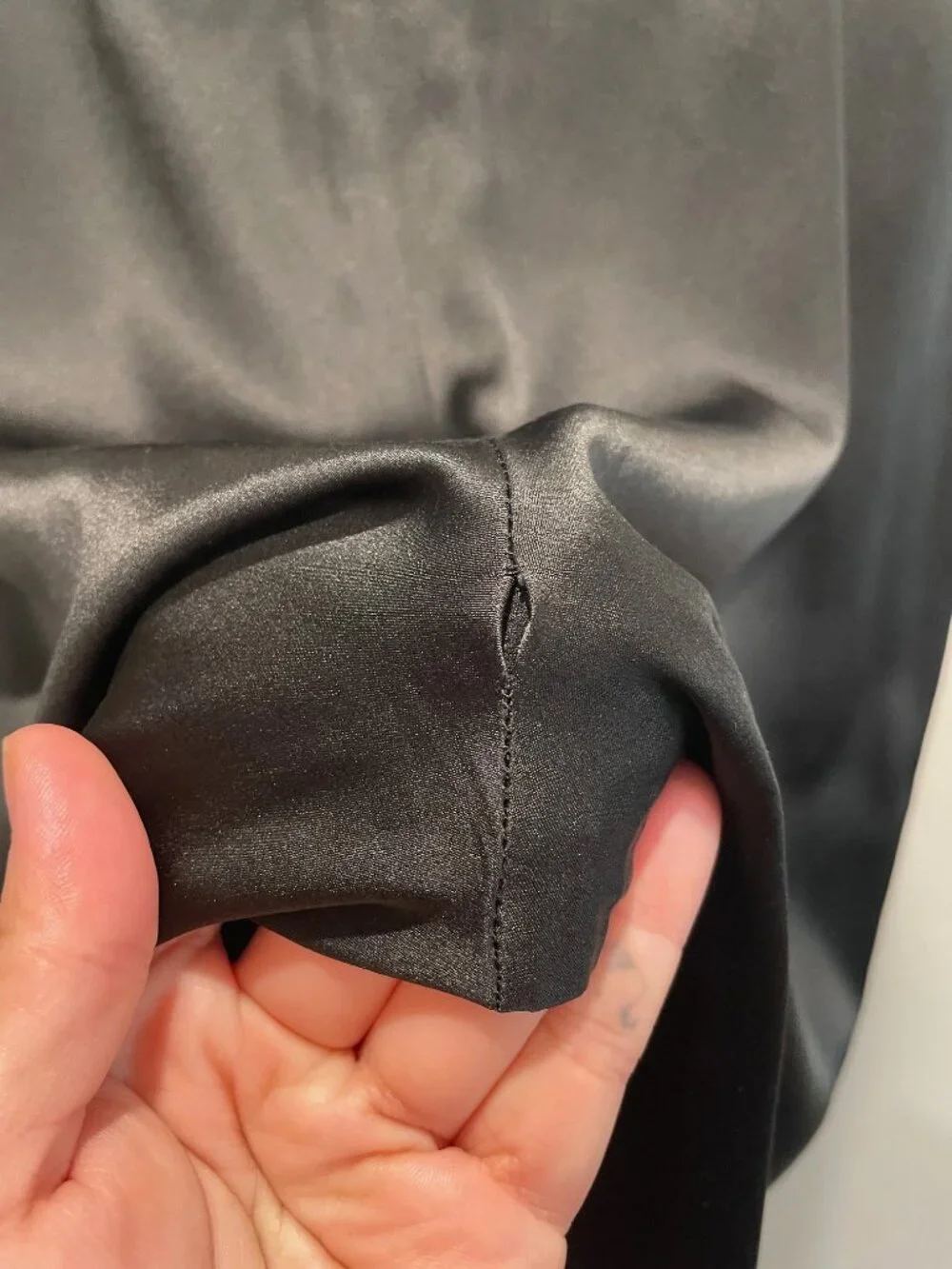 CHANEL Black Pants with Zippered Pockets and Zipper Detailing on Ankles